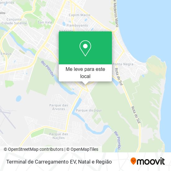 Terminal de Carregamento EV mapa