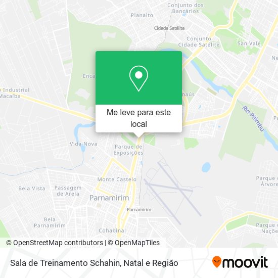 Sala de Treinamento Schahin mapa