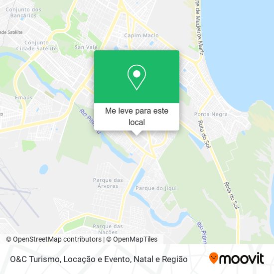 O&C Turismo, Locação e Evento mapa