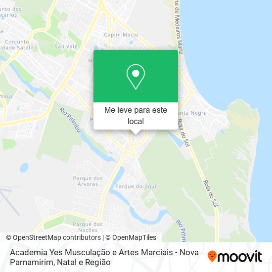 Academia Yes Musculação e Artes Marciais - Nova Parnamirim mapa