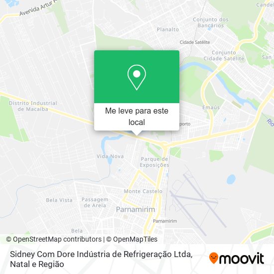 Sidney Com Dore Indústria de Refrigeração Ltda mapa