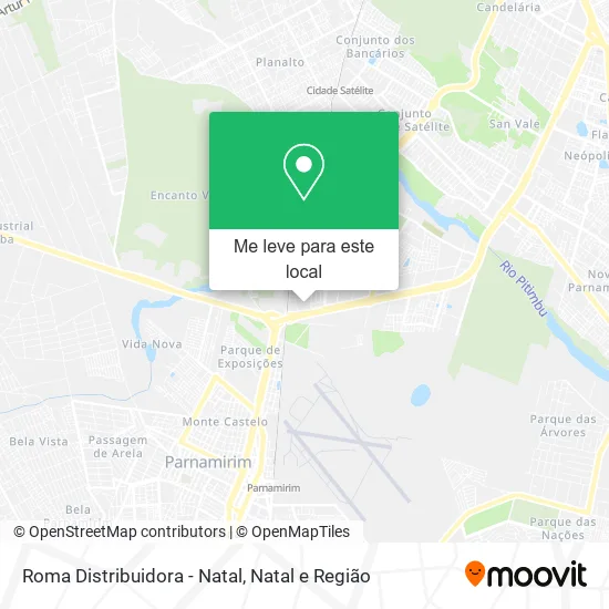 Roma Distribuidora - Natal mapa