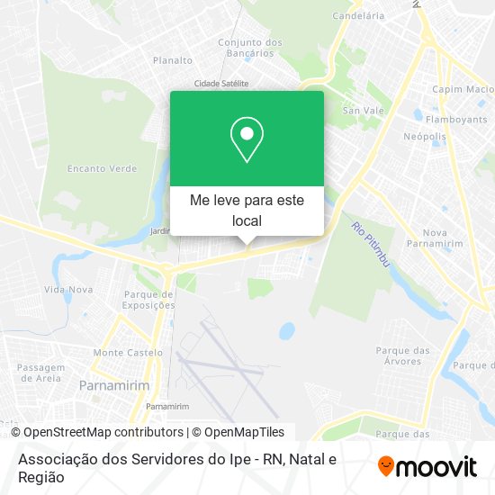 Associação dos Servidores do Ipe - RN mapa