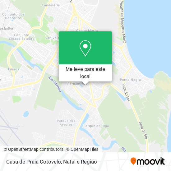 Casa de Praia Cotovelo mapa