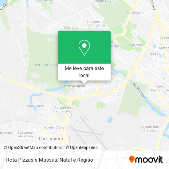Rota Pizzas e Massas mapa