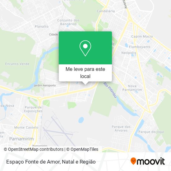 Espaço Fonte de Amor mapa