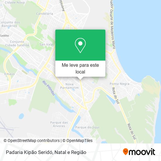 Padaria Kipão Seridó mapa
