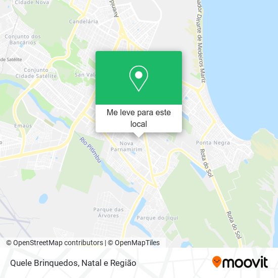 Quele Brinquedos mapa