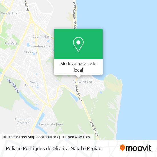 Poliane Rodrigues de Oliveira mapa