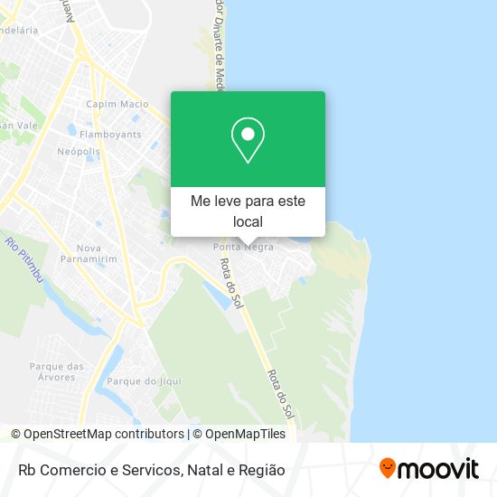 Rb Comercio e Servicos mapa