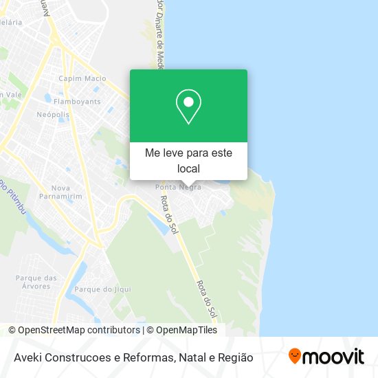 Aveki Construcoes e Reformas mapa