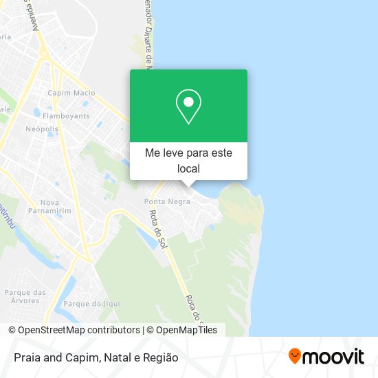 Praia and Capim mapa