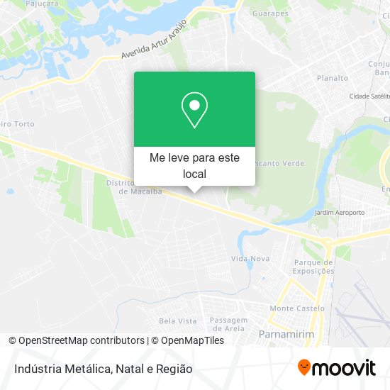 Indústria Metálica mapa