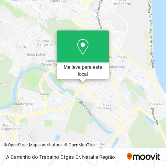 A Caminho do Trabalho Ctgas-Er mapa