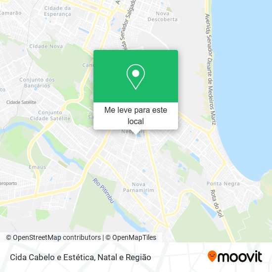 Cida Cabelo e Estética mapa