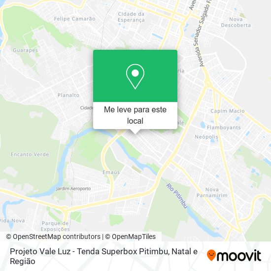 Projeto Vale Luz - Tenda Superbox Pitimbu mapa
