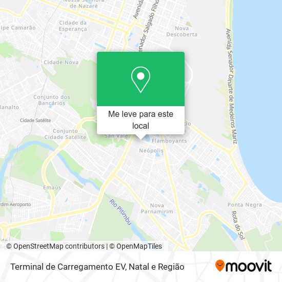 Terminal de Carregamento EV mapa