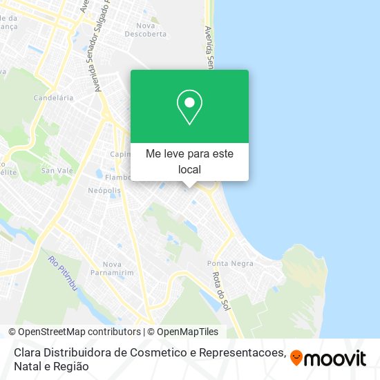 Clara Distribuidora de Cosmetico e Representacoes mapa