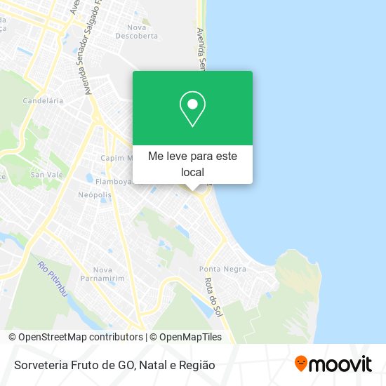 Sorveteria Fruto de GO mapa