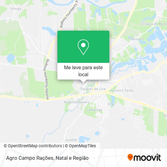 Agro Campo Rações mapa