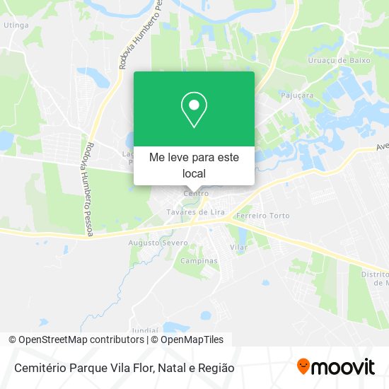 Cemitério Parque Vila Flor mapa