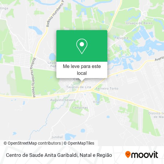 Centro de Saude Anita Garibaldi mapa