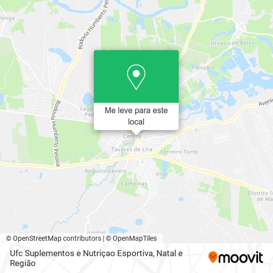 Ufc Suplementos e Nutriçao Esportiva mapa