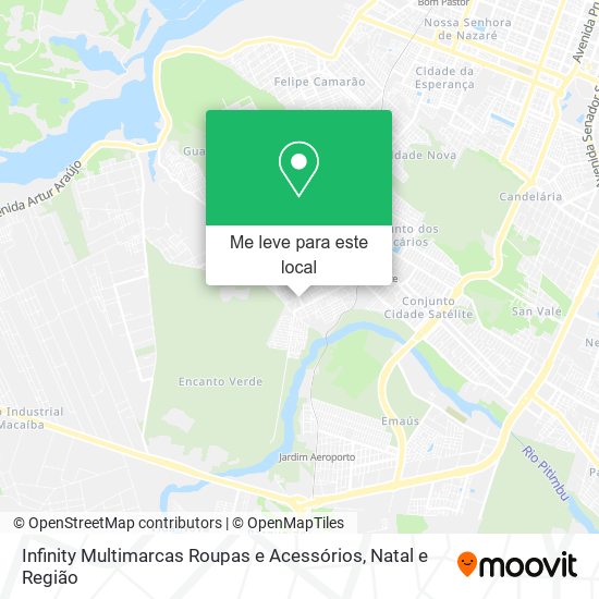 Infinity Multimarcas Roupas e Acessórios mapa