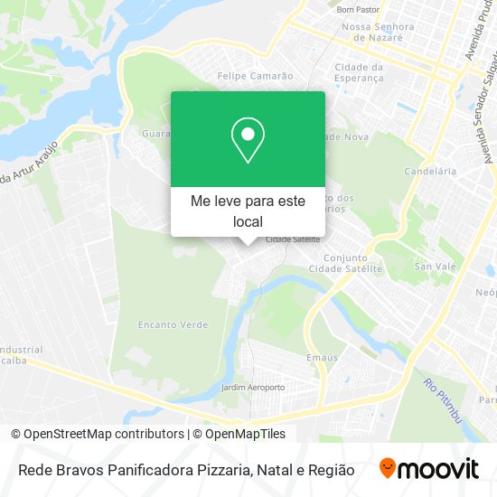 Rede Bravos Panificadora Pizzaria mapa