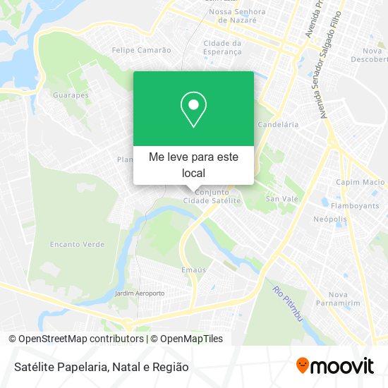 Satélite Papelaria mapa