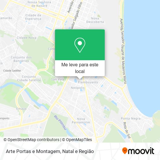 Arte Portas e Montagem mapa