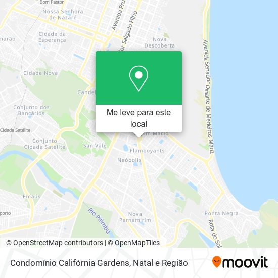 Condomínio Califórnia Gardens mapa