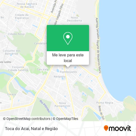 Toca do Acai mapa