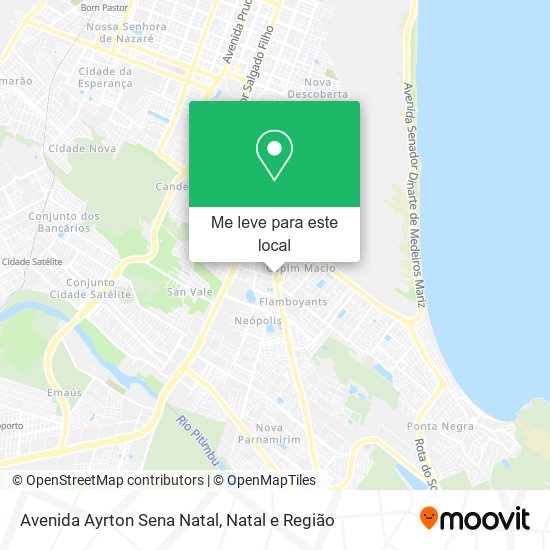 Avenida Ayrton Sena Natal mapa