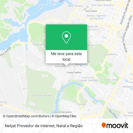 Netjat Provedor de Internet mapa