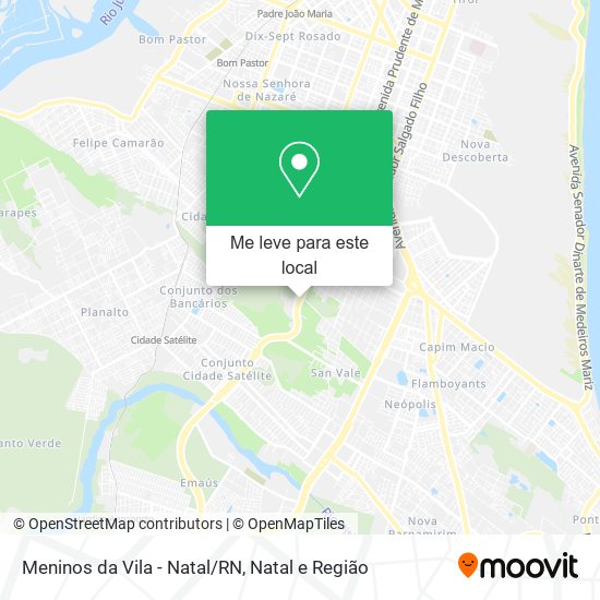 Meninos da Vila - Natal/RN mapa