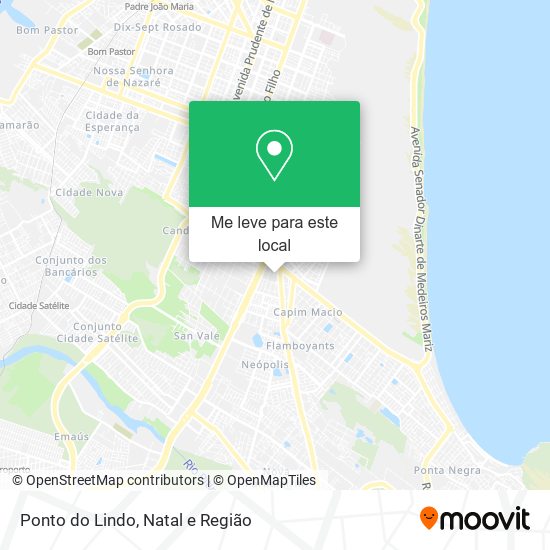 Ponto do Lindo mapa