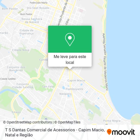 T S Dantas Comercial de Acessorios - Capim Macio mapa