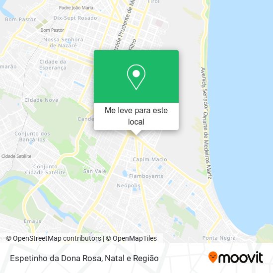 Espetinho da Dona Rosa mapa