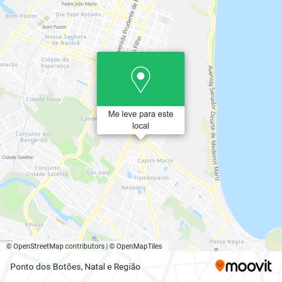 Ponto dos Botões mapa