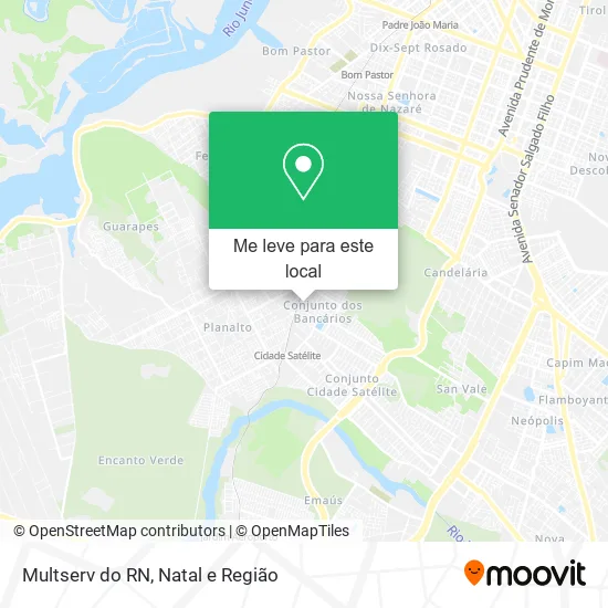 Multserv do RN mapa