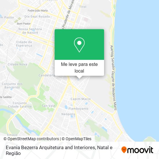 Evania Bezerra Arquitetura and Interiores mapa