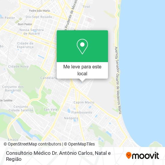 Consultório Médico Dr. Antônio Carlos mapa