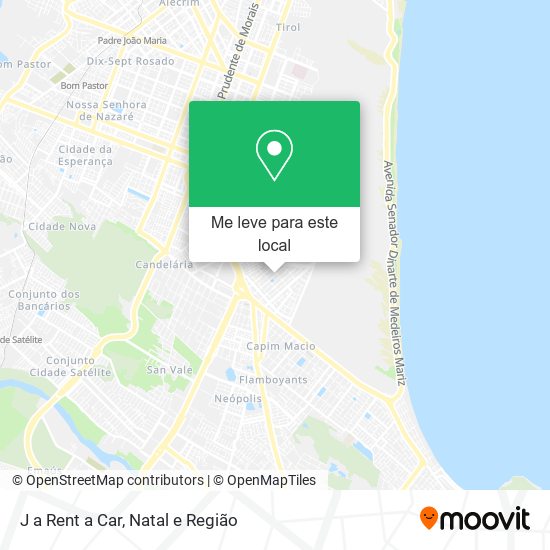 J a Rent a Car mapa