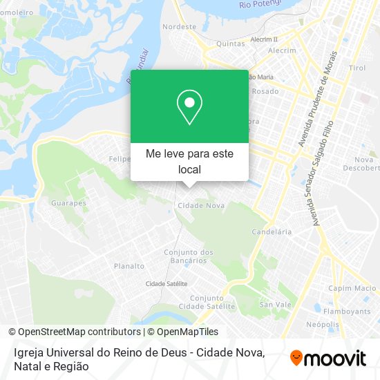 Igreja Universal do Reino de Deus - Cidade Nova mapa