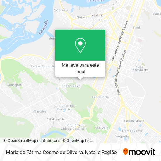 Maria de Fátima Cosme de Oliveira mapa