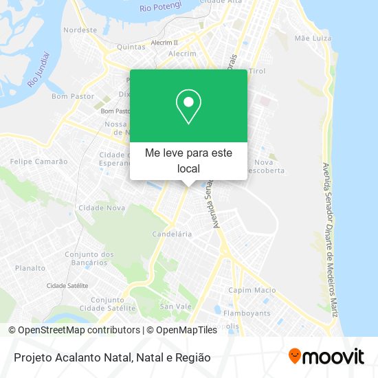 Projeto Acalanto Natal mapa