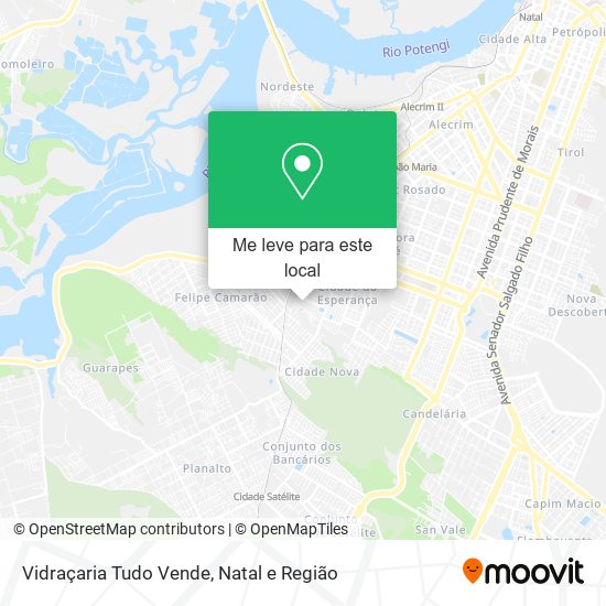 Vidraçaria Tudo Vende mapa