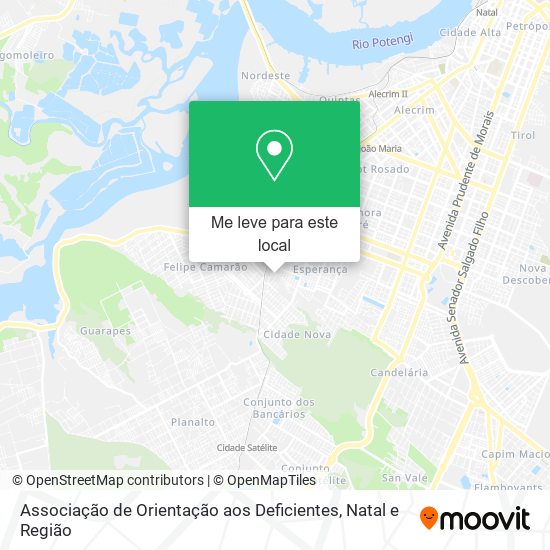 Associação de Orientação aos Deficientes mapa