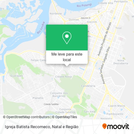 Igreja Batista Recomeco mapa